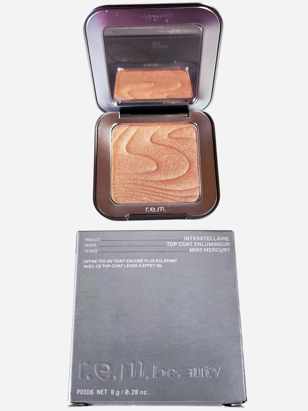 Miss Mercury Interstellar Top Coat Illuminator - Shimmering Peach